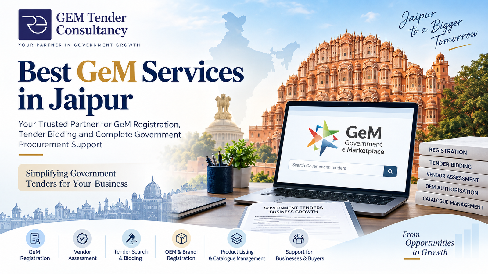 Best GeM Services in Jaipur – GeM Tender Consultancy