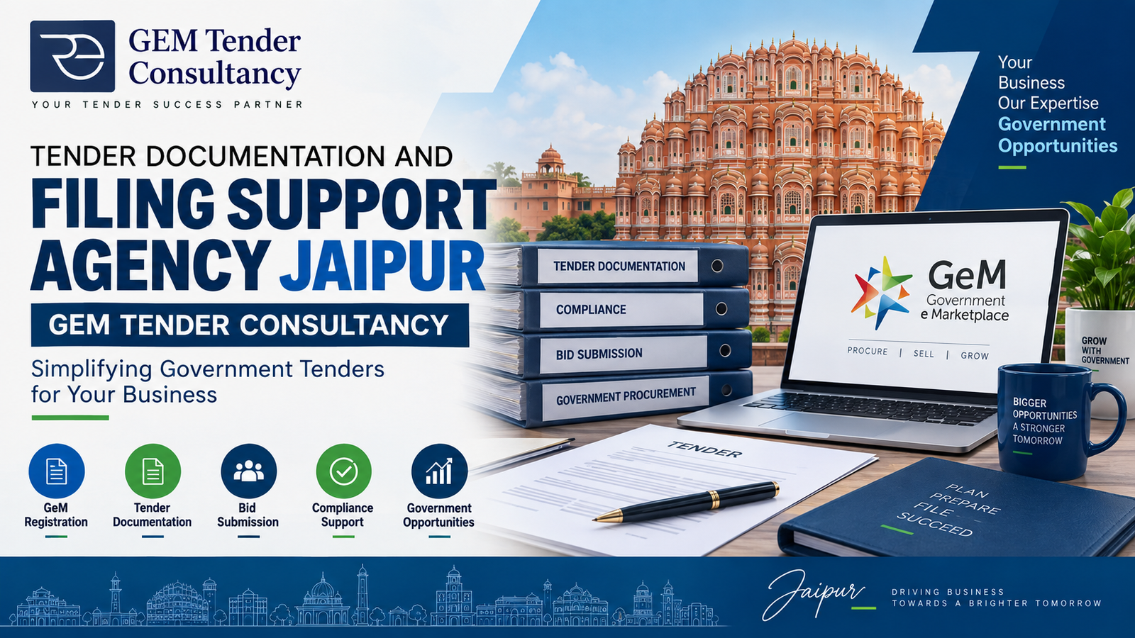 Tender Documentation & Filing Support Agency Jaipur | Gem Tender Consultancy