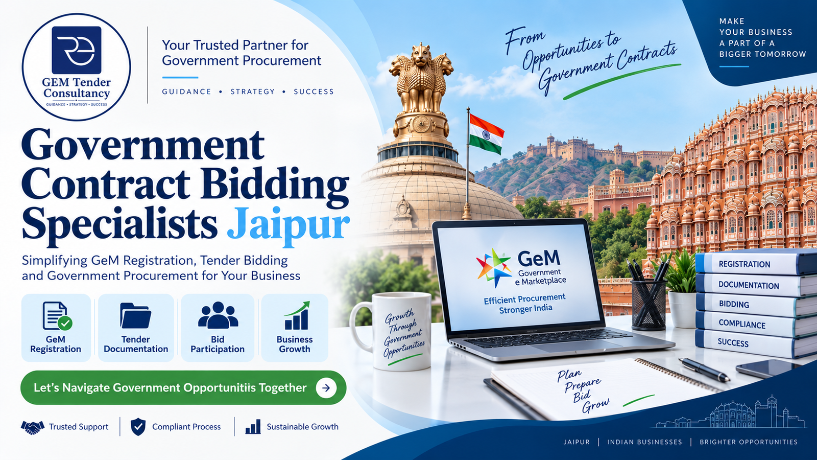 Government Contract Bidding Specialists Jaipur | Gem Tender Consultancy