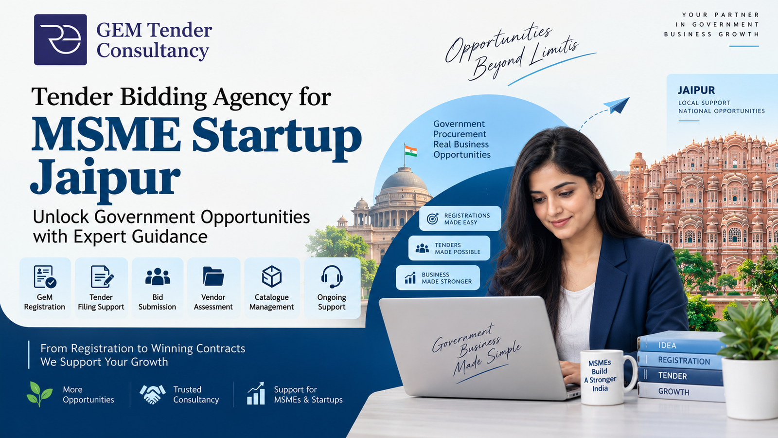 Tender Bidding Agency for MSME Startup Jaipur | Gem Tender Consultancy