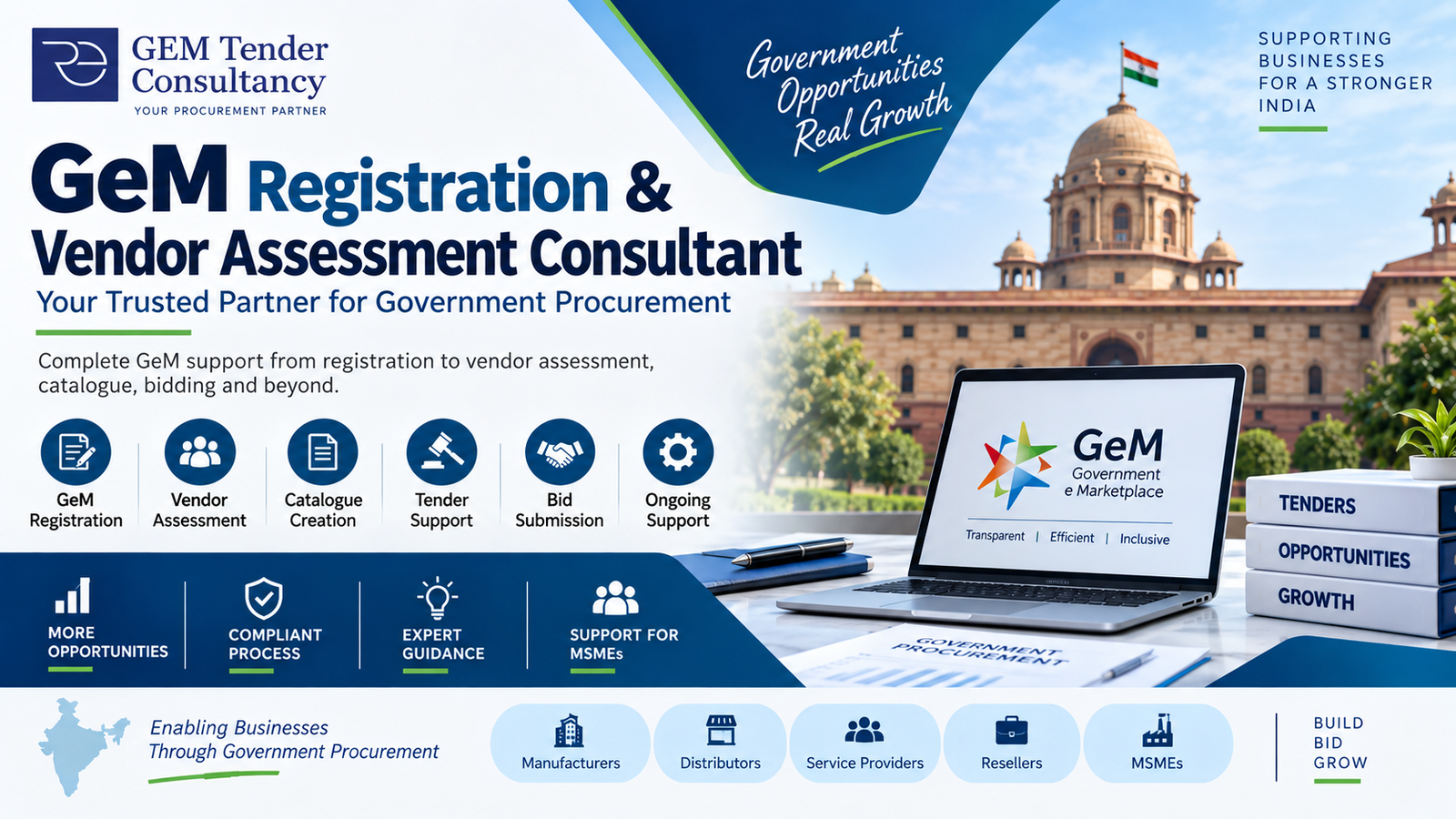 GeM Registration & Vendor Assessment Consultant | Gem Tender Consultancy