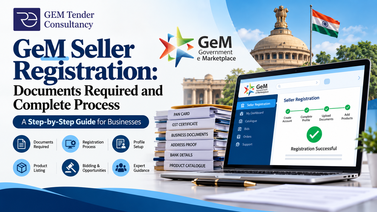GeM Seller Registration: Documents Required and Complete Process
